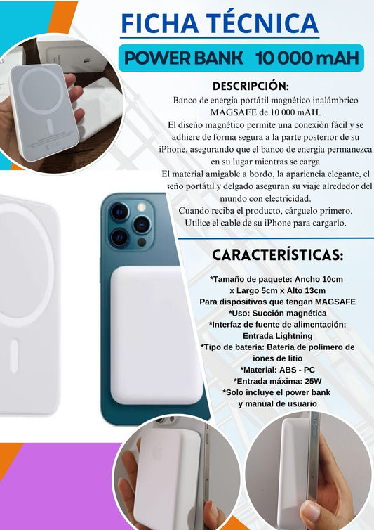 Cargador Portatil Iphone 10000 mHa